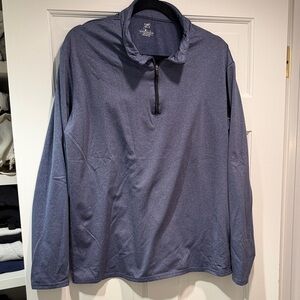Men's Blue Zip Up Sweater
